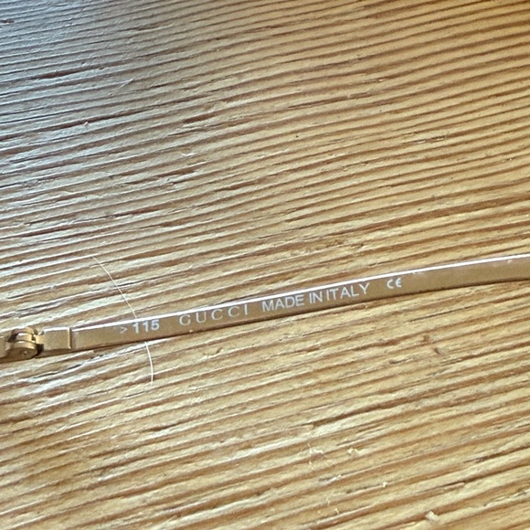 Gucci 1719 Rimless Shield Sunglasses, Gold with Rose Gold Tint Lens - Picture 4 of 10